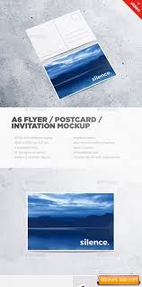 Download A6 Flyer Postcard Invitation Mockup Free Download Free Graphic Templates Fonts Logos Icons Psd Ai