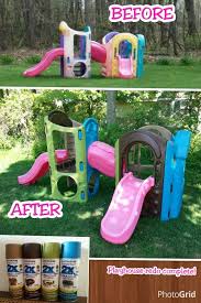 Change Colours On Any Toys To Make Them Gender Specific Or Update Those Faded Colours From The Sun Backyard For Kids Backyard Play Plastic Playground