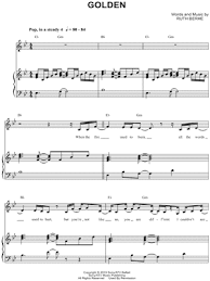 Ruth B Golden Sheet Music In Bb Major Transposable Download Print Sku Mn0165215