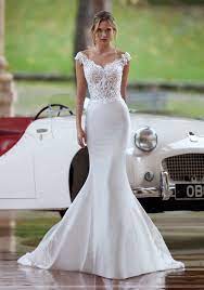Check out our curated selection of wedding dresses, with most styles are under $100! Nicole Milano Ni12101 Embroidered Crepe Wedding Dress Hk Dbr Weddings