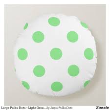 Its items are mainly white and red, and all fall in only the trendy category of the hha theme. Large Polka Dots Light Green On White Round Pillow Polka Dot Lights Polka Dot Pillow Round Pillow
