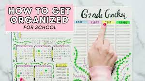 How To Get Organized For School | Plan With Me - Youtube