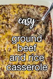 Ground Beef And Rice Casserole Recipe Cdkitchen Com Recipes Beef And Rice Vegetarian Dishes