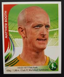 2010 Navarrete South Africa World Cup FIFA #017 MATTHEW BOOTH Sticker Promo