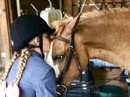 Little Girl And Her Horse Pony Love Horses Riding Helmets Photography Poses