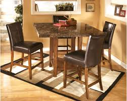 Ashley Furniture Signature Design Lacey Upholstered Barstool Curved Back Set Of 2 Medium Brown Finish Dining Room Table Upholstered Bar Stools Dining Room Sets