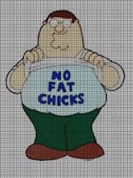 Free patterns / free patterns / free cross stitch patterns. No Fat Chicks Crochet Pattern Cgct 106254