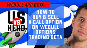 How To Buy And Sell A Call Option On Webull Options Trading Beta - Youtube