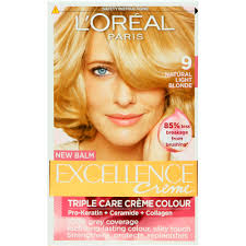 Loreal paris blond colour extender preference hair dye. L Oreal Excellence Creme Hair Colour Natural Light Blonde 9 Clicks