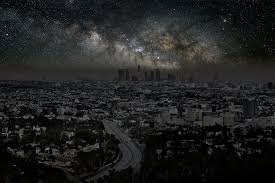 This Is How The Los Angeles Night Sky Would Look Without Light Pollution French Photographer Thierry Cohen Shot Icon Light Pollution Night Sky Photos City Sky
