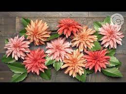 Video Tutorial New Frosted Paper Dahlia Flower Kit Lia Griffith Paper Flowers Paper Dahlia Paper Flower Kit