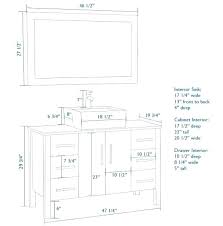 Standard Bathroom Vanity Height With Vessel Sink Pedestal House Decor Ideas Hammered Copper Bath Cabinet Agendabenessere Info