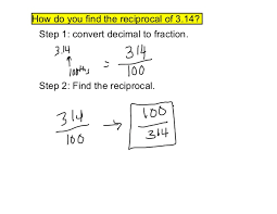 Alg 1 3 6 Reciprocals And Division