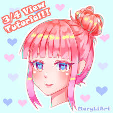You are certain to find the perfect drawing project, no matter your skill level. How To Draw The Head And Face In 3 4 View Anime Style Mary Li Art