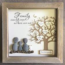 You might thank parents or other older relatives for the example they've set with their marriage. Pebble Art Family Tree Family Gift Parent Gift Anniversary Etsy Pebble Art Family Family Tree Gift Family Gifts