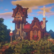 Big Tony Minecraft Builder On Instagram The Sorcerer S House A Little While Ago I Posted The Wizard S Tower So Here Is Its Cou Sorcerer Evil Wizard Tower