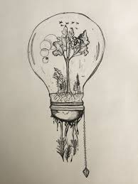 I Have An Idea Let Me Share The Light With The World Light Bulb Art Light Bulb Drawing Psychedelic Drawings