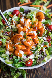 This vietnamese noodle salad with shrimp/prawns is everything you know and love about vietnamese winter in sydney swings from being warm enough to run around in shorts and play with your dog at the beach, and cold enough to wear ugg boots and. Buffalo Shrimp Salad Recipe Peas And Crayons