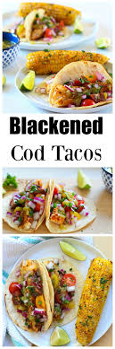 Maybe you would like to learn more about one of these? Easy Blackened Cod Tacos Recipes Fish Recipes Appetizer Recipes