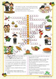 You can download the puzzle here to print: Thanksgiving Crossword Puzzle Esl Worksheet By Mena22