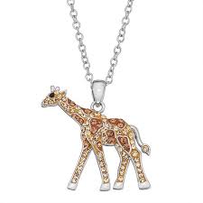 5% coupon applied at checkout. Crystal Giraffe Pendant Necklace