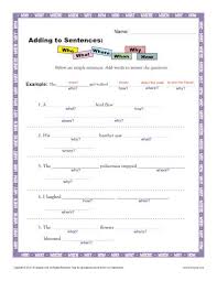 adding to sentences sentence worksheets for 1st through 3rd grade