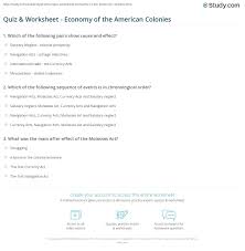 The questions range from easy to a little more difficult so that everyone can join in. Quiz Worksheet Economy Of The American Colonies Study Com