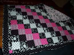 Black And White Quilt Patterns Black Pink Quilt Pink Quilts Quilt Patterns Black And White Quilts