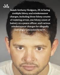 Isaiah Hodgson, who arrested 2 U.S. citizens, including 20-year-old Adrian  Martinez at Walmart and Job Garcia at Home Depot, is accused of entering  the women's restroom and approaching a female while intoxicated
