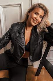 Kurze Gepolsterte Jacke Leather Jacket Girl Jackets Leather Outfit