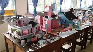 Misalnya, warna merah muda atau hijau muda, gunakan. Model Rumah Teknologi Hijau Inspirasi Dekorasi Rumah