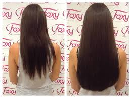 Synthetic hair extensions respond very differently to care than ones made of real hairdo, but they this type of hair extension will have between 20 and 40 strands in each extension that is going to hair extension prices are affected by factors such as how long they are, thickness and the type of. La Weave 20 Inch Before And After Back Shot Foxyhairextensions Beautiful Hair Long Hair Styles Hair Styles