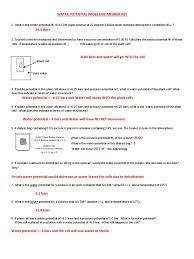 Calculate the water potential of the solutes within the zucchini cores. Water Potential Worksheet Key Sucrose Water