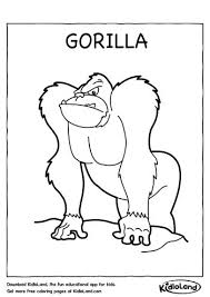Simply click the free gorilla, print the image and color until your hearts content. Free Printables For Your Kids Kidloland