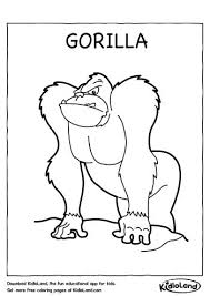 Baby gorilla with gorilla coloring pages. Download Free Gorilla Coloring Page And Educational Activity Worksheets For Kids Kidloland Com