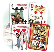 If you know, you know. Leisure Sports Game Room Casino Equipment Flickback 1977 Trivia Playing Cards 1977 Birthday Flickback Media Inc Nusswahn De