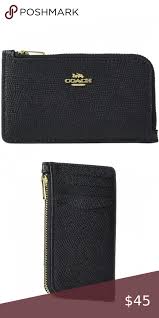 Coach Coated L Zip Zip Card Case In 2020 Clothes Design Zip Around Wallet Things To Sell