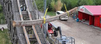Krake (heide park resort) heide park resort, achterbahn. Baustart Colossos Holzachterbahn Ruckbau Beginnt