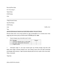 Surat rasmi memohon maaf atas kesalahan. Surat Aduan Tnb