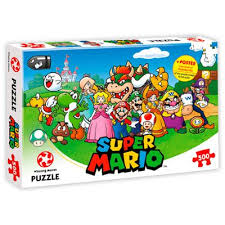 500 piece jigsaw puzzles are one of the most popular puzzle piece counts because there's a wide variety of designs to choose from and it's challenging and fun, yet not intimidating. Super Mario And Friends 500 Piece Jigsaw Puzzle The Works