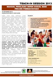 Bagi menyemarakkan lagi semangat keusahanan sosial di malaysia dan seratau asia tenggara, pusat inovasi dan kreativiti global malaysia (magic) memperkenalkan one aes social enterprise bootcamp. Teach In Manual Penilaian Sosial Bagi Projek Pembangunan By R D Jpbd Issuu