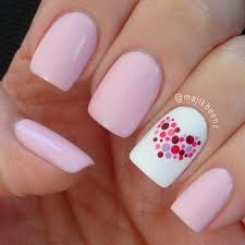They look gorgeous in grey and white, pink and white or black and red combo, also. 50 Lovely Pink And White Nail Art Designs Styletic