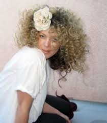 Huge White Girl Afro Curls Afro Curls Blonde Afro Curly Hair Styles