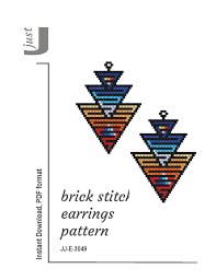 Earrings Pattern Brick Stitch Beaded Earring Pattern Pdf Etsy Beaded Earrings Patterns Seed Bead Tutorial Earring Patterns