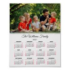 2021 Calendar Your Photo And Name Poster Zazzle Com In 2020 2021 Calendar Calendar Business Calendar