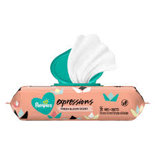 Pampers Baby Wipes Expressions Fresh Bloom Scent 1x Pop Top 56 Count Walmart Com