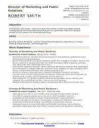 public relations resume samples
