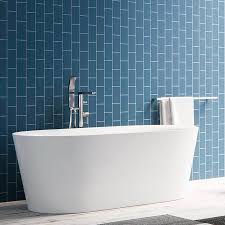 Maybe you would like to learn more about one of these? Maykke Dewey 59 Inch White Oval Deep Soaking Freestanding Tub Overstock 14654540