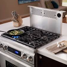 Dacor Prv46s 46 Inch Slim Raised Vent With Optional Blowers Infinite Speed Blower Control And Remo Island With Stove Kitchen Island With Stove Best Appliances
