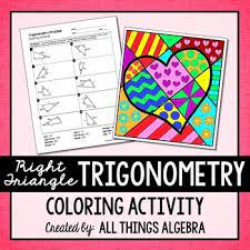 Round your answer to the nearest meter. Right Triangle Trigonometry Coloring Activity Exponent Rules Color Activities Exponents
